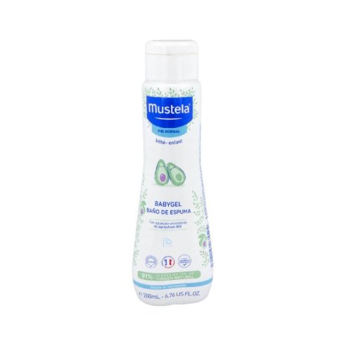 MUSTELA BABYGEL HIPOALERGICA 200 ML.