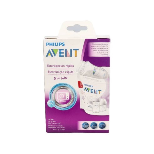 AVENT BOLSAS ESTERILIZAD MICROONDAS 5UND