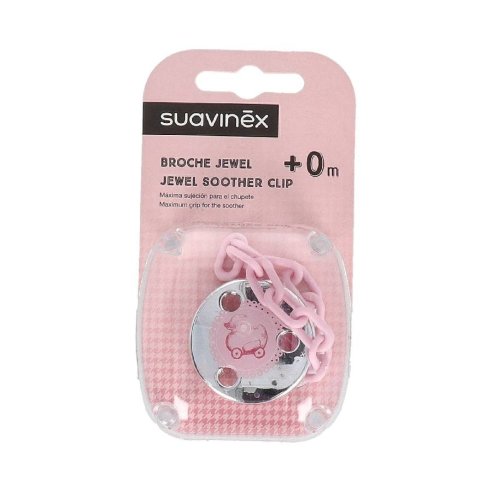 SUAVINEX BROCHE PINZA JEWEL ROSA