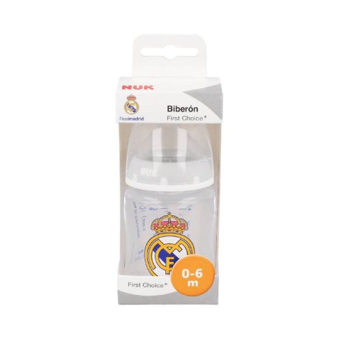 BIBERON FC PP SILICONA NUK REAL MADRID 0- 6 150 ML