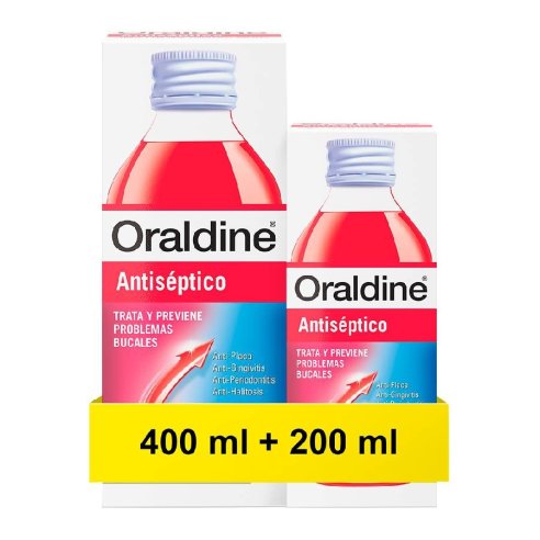 ORALDINE ANTISEPTICO  PACK 400 ML 200 ML