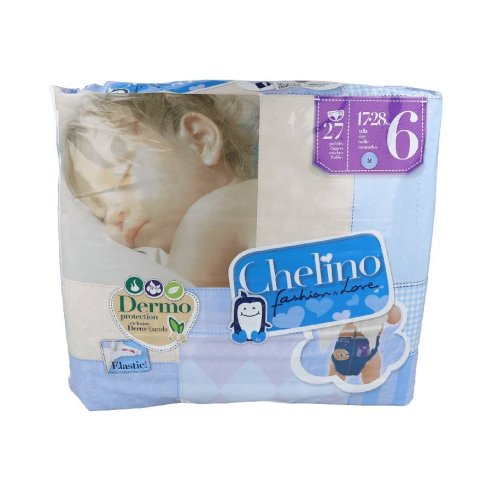 PAÑAL CHELINO LOVE T/6 17-28 KG 27 UDS