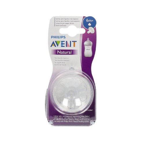 AVENT 2 TETINAS NATURAL LIQUIDOS ESPESOS