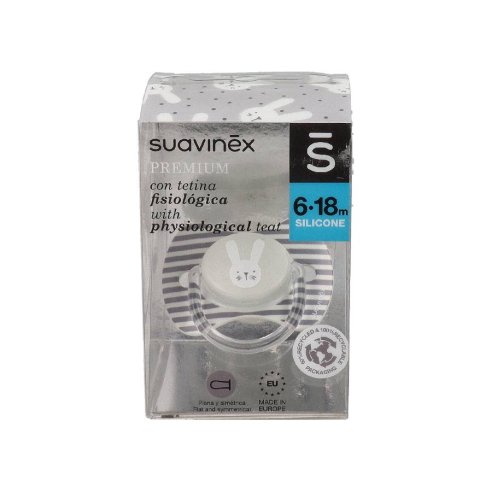 CHUPETE SILICONA T SUAVINEX PREMIUM FISIOLOGICO 4 M