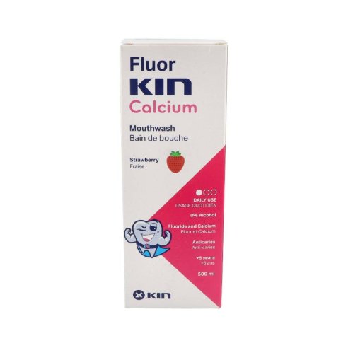 KIN FLUORKIN ENJUAGUE CALCIO 500 ML.