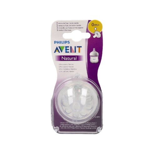 AVENT 2 TETINAS NATURAL 1 AGUJERO