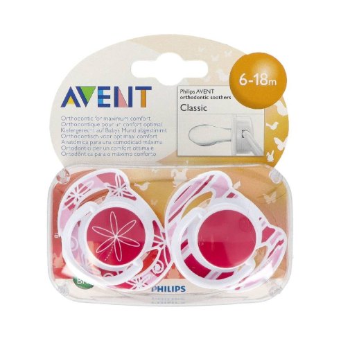 AVENT CHUPETE DECORADO CUADROS 6-18 2UND