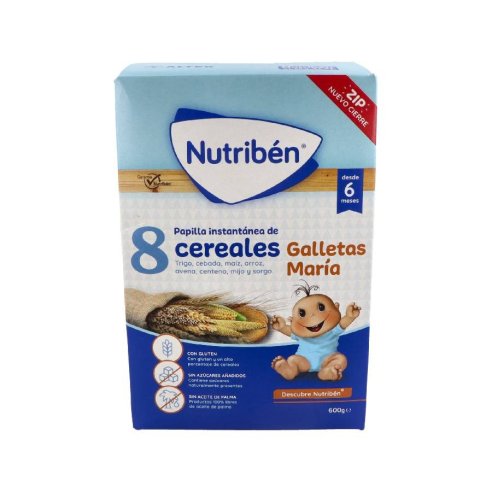 NUTRIBEN 8 CEREALES GALLETA MARIA 600GR.