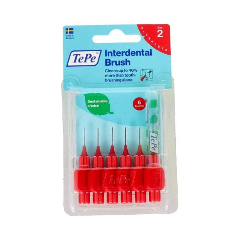 TEPE INTERDENTAL 0,5 MM ROJO 6 UDS