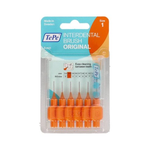 TEPE INTERDENTAL 0,45 MM NARANJA 6 UDS