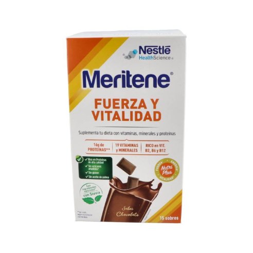 MERITENE POLVO CHOCOLATE 15 SOBRES 30 G.