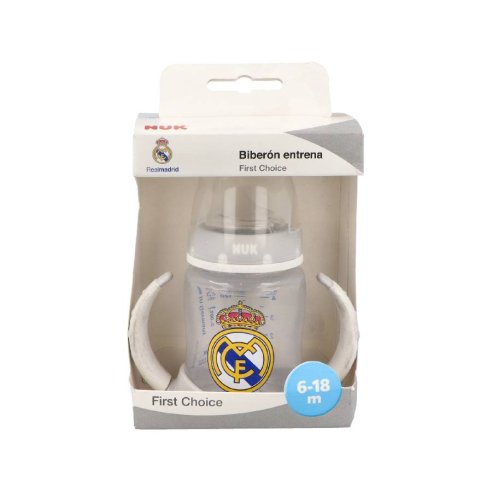 BIBERON FC PP SILICONA NUK ENTRENA REAL MADRID 6- 18 150 ML