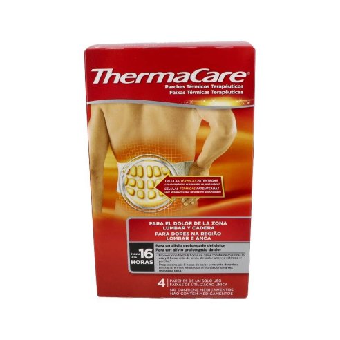 THERMACARE PARCHE TERMICO ZONA LUMBAR CADERA  4 PARCHES