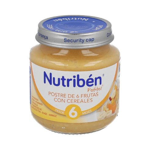 NUTRIBEN BEBE POSTRE FRUTAS CON CEREALES  130GR