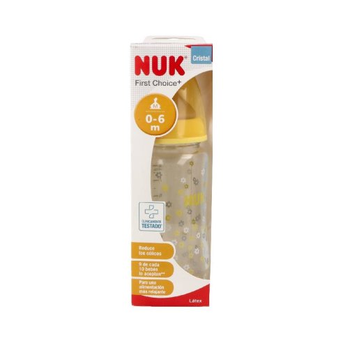 BIBERON NUK FC CRISTAL LATEX 1M 240CC