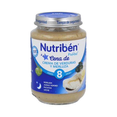 NUTRIBEN CENA CREMA VERDURA CON MERLUZA 200G