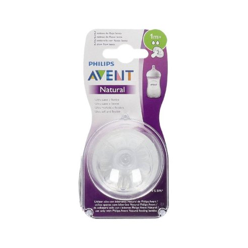 AVENT 2 TETINAS NATURAL 2 AGUJEROS