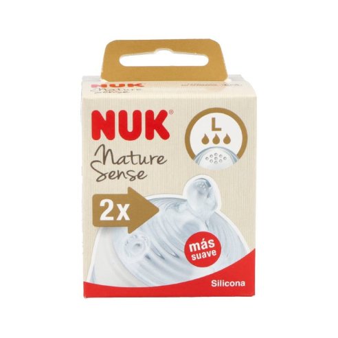 TETINA SILICONA ANTICOLICO NUK NATURE SENSE 2 L 2 TETINAS