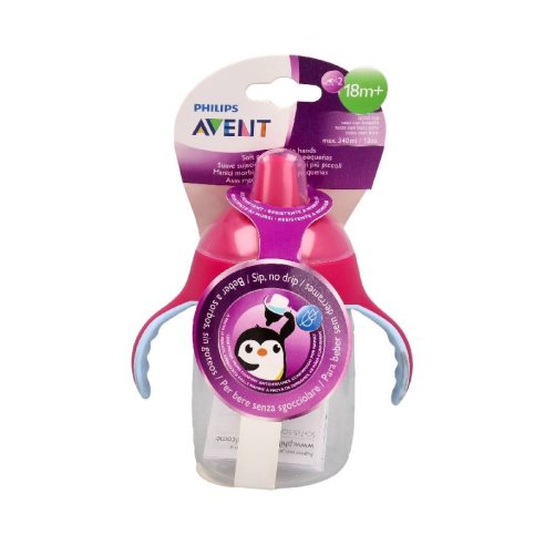 VASO BOQUILLA PHILIPS AVENT 340 ML ROSA