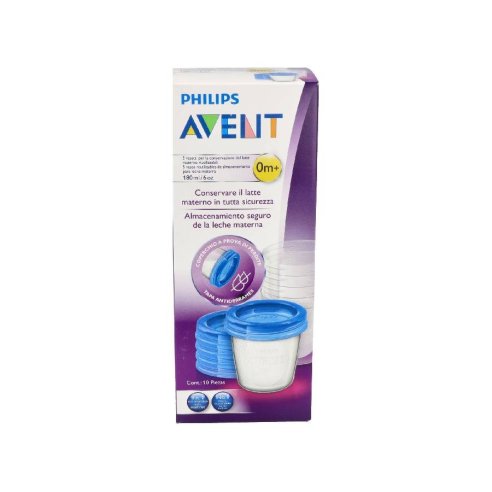 RECIPIENTES VIA PARA LECHE MATERNA PHILIPS AVENT 5 VASOS