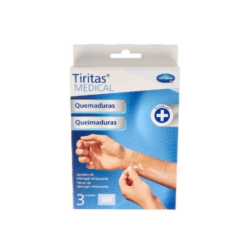 TIRITAS MEDICAL QUEMADURAS  10 X 7.5 CM 3 UNIDADES