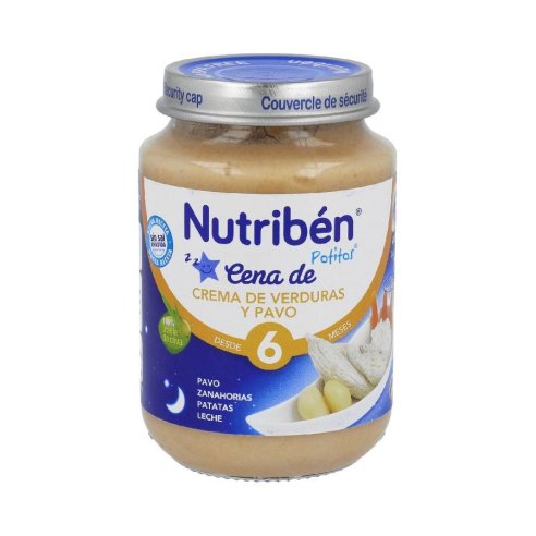 NUTRIBEN CENA CREMA VERDURA CON PAVO 200GR