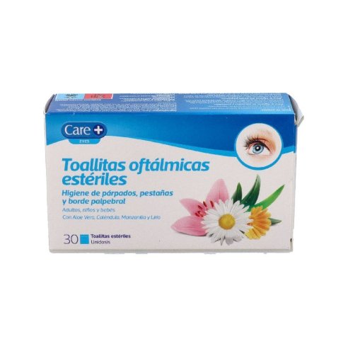 CARE TOALLITAS OFTALMICAS ESTERILES  30 TOALLITAS