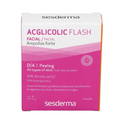 ACGLICOLIC   C-VIT FLASH PEELING  LUMINOSIDAD  2 AMPOLLAS