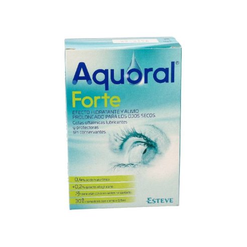 AQUORAL FORTE C/ A HIALURONICO 0.4 GOTAS OFTALMICAS ESTERILES 0.5 ML 30 MONODOSIS