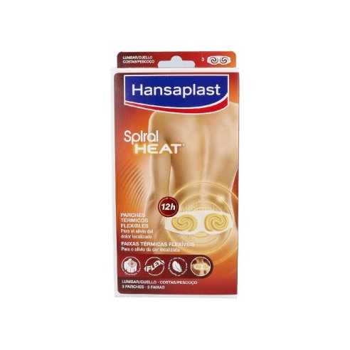 HANSAPLAST SPIRAL HEAT  3 PARCHES LUMBAR/CUELLO