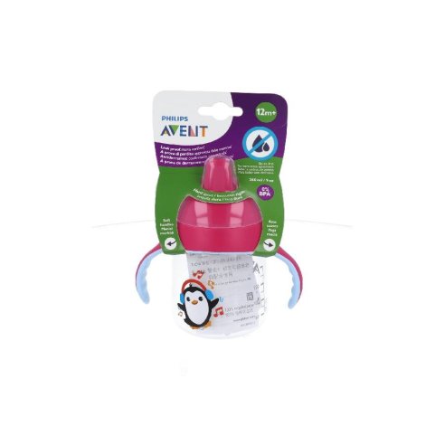 VASO BOQUILLA PHILIPS AVENT 260 ML ROSA