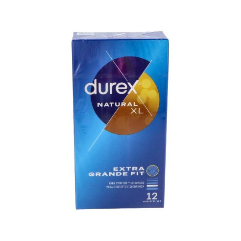 PRESERVA.DUREX NATURAL XL EASY ON 12U.