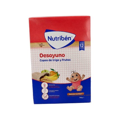 NUTRIBEN DESAYUNO COPOS TRIGO/FRUTA 750G