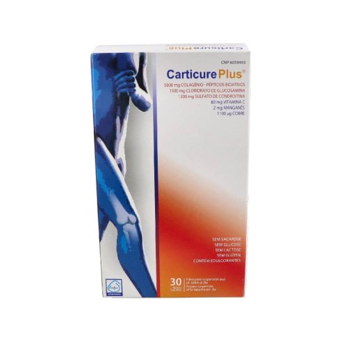 CARTICURE PLUS SOBRES CONDROITINA  GLUCOSAMINA  COLAGENO 30 SOBRES