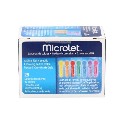 MICROLET LANCETAS COLORES 25 UDS