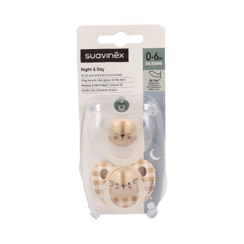 CHUPETE SILICONA T ANATOMICA SUAVINEX NOCHE 0- 6 M 1 U