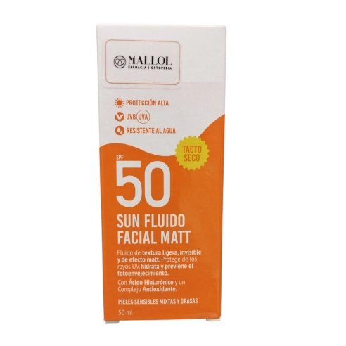 MALLOL SUN FLUIDO FACIAL MATT SPF 50 50 ML