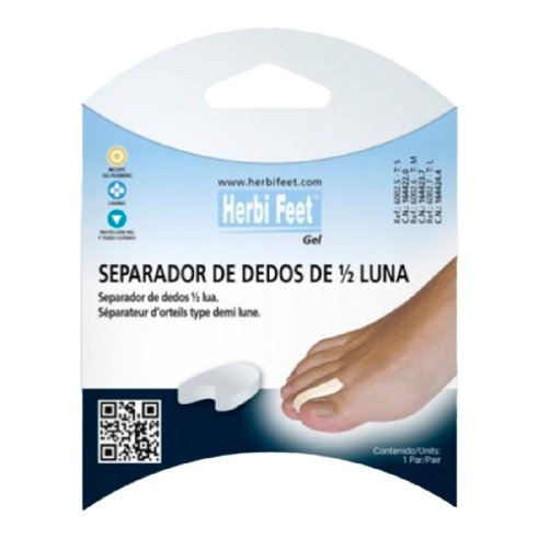SEPARADEDOS HERBI FEET POLIMERO MEDIA LUNA T- L 2 U