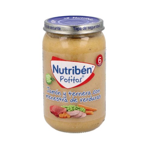 NUTRIBEN JAMON Y TERNERA CON MENESTRA DE VERDURAS  POTITO 235 G