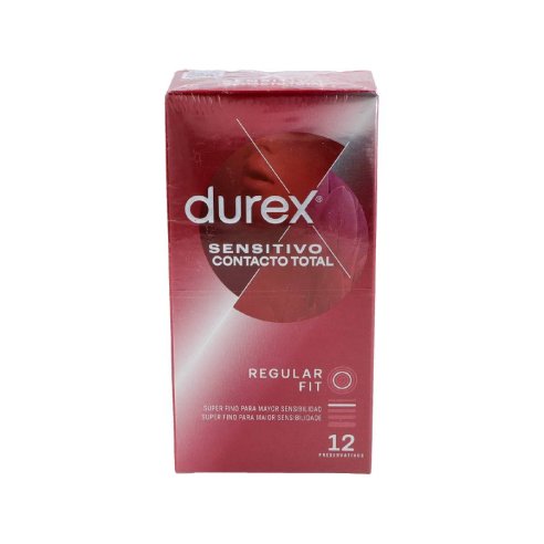PRESERVA.DUREX CONTACTO TOTAL 12 UND.