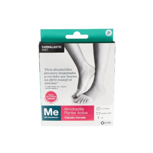 ALMOHADILLA PLANTAR ACTIVE FARMALASTIC FEET CALZADO CERRADO 1 PAR TALLA PEQUEÑA