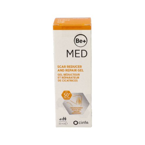 BE  GEL REDUCTOR Y REPARADOR DE CICATRICES SPF50  20ML.