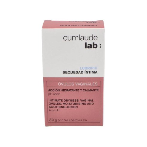 CUMLAUDE LAB: LUBRIPIU OVULOS VAGINALES  10 UNIDADES
