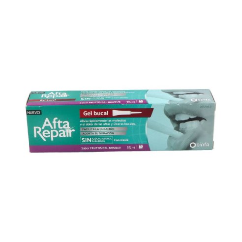 AFTA REPAIR GEL  1 ENVASE 15 ML SABOR FRUTOS DEL BOSQUE