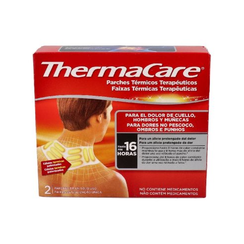 THERMACARE PARCHE TERMICO CUELLO HOMBRO MUÑECA  2 PARCHES