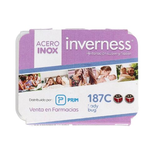 INVERNESS PENDIENTE ACERO INOXIDABLE  187C LADY BUG