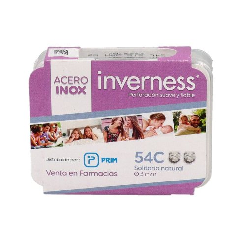 INVERNESS PENDIENTE ACERO INOXIDABLE  54C SOLITARIO NATURAL 3 MM