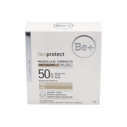 BE SKIN PROTECT MAQUILLAJE COMPACTO SPF50  PIEL OSCURA 10 G