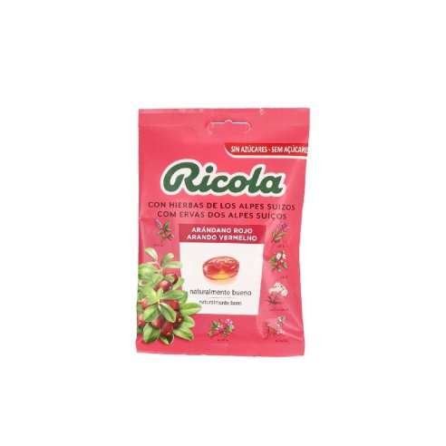 RICOLA CARAMELOS SIN AZUCAR  1 BOLSA 70 G SABOR ARANDANO ROJO