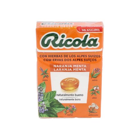 RICOLA CARAMELOS NARANJA MENTA S/A 50 G